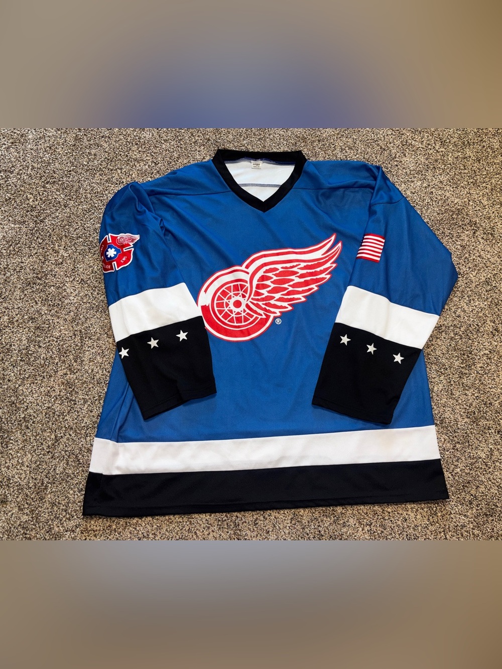 Detroit Red Wings Hockey Jersey First Responders Appreciation Night Jersey XXL
